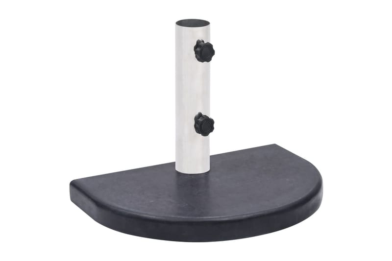 Parasollfot svart 40x28x4 cm granitt - Svart - Hagemøbler - Solbeskyttelse - Parasoller