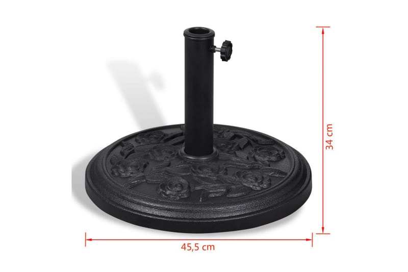 Parasollstativ/holder harpiks 9 kg - Hagemøbler - Solbeskyttelse - Parasoller
