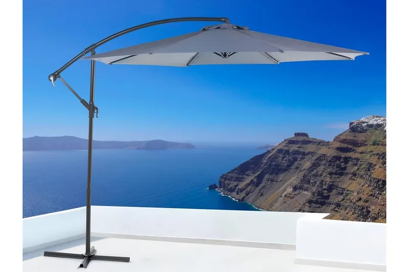 Ravenna Parasoll 240 cm - Grå - Hagemøbler - Solbeskyttelse - Parasoller