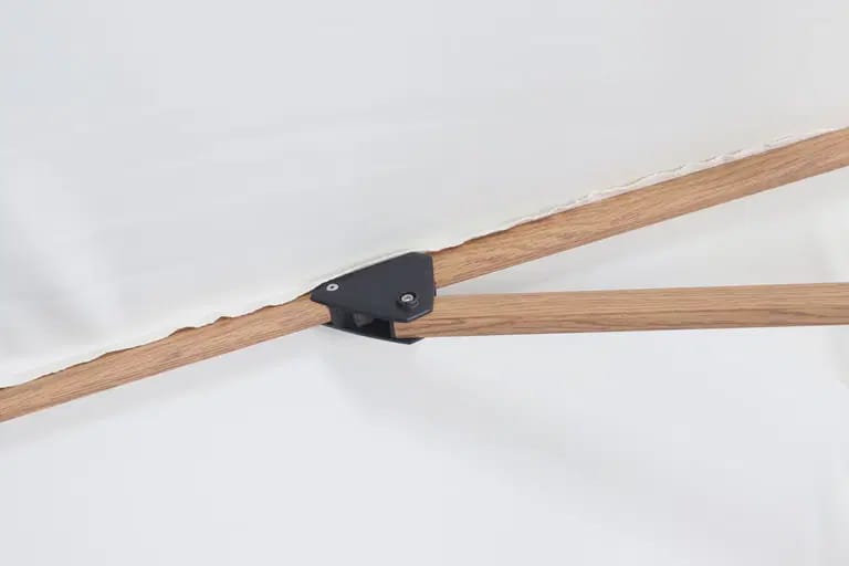 Rio de-luxe Parasoll Ø3 m - Beige - Hagemøbler - Solbeskyttelse - Parasoller - Hengeparasoll