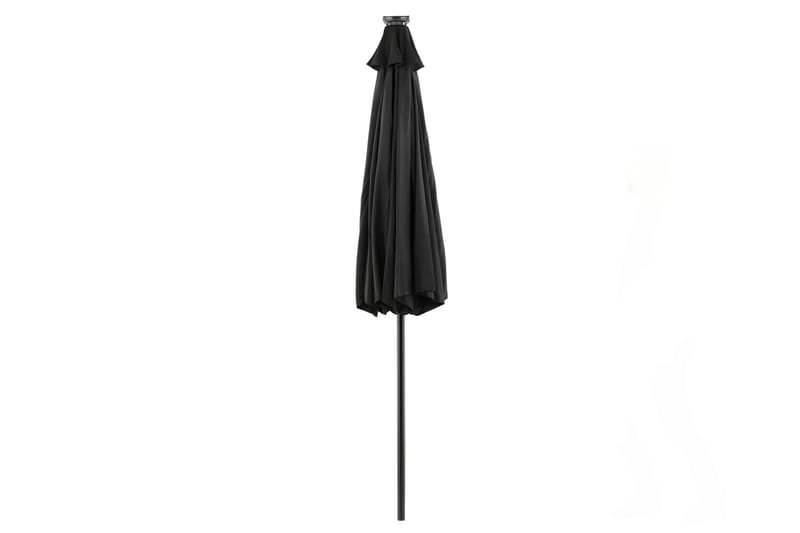 Sabal Parasoll 270 cm med LED - Svart - Hagemøbler - Solbeskyttelse - Parasoller