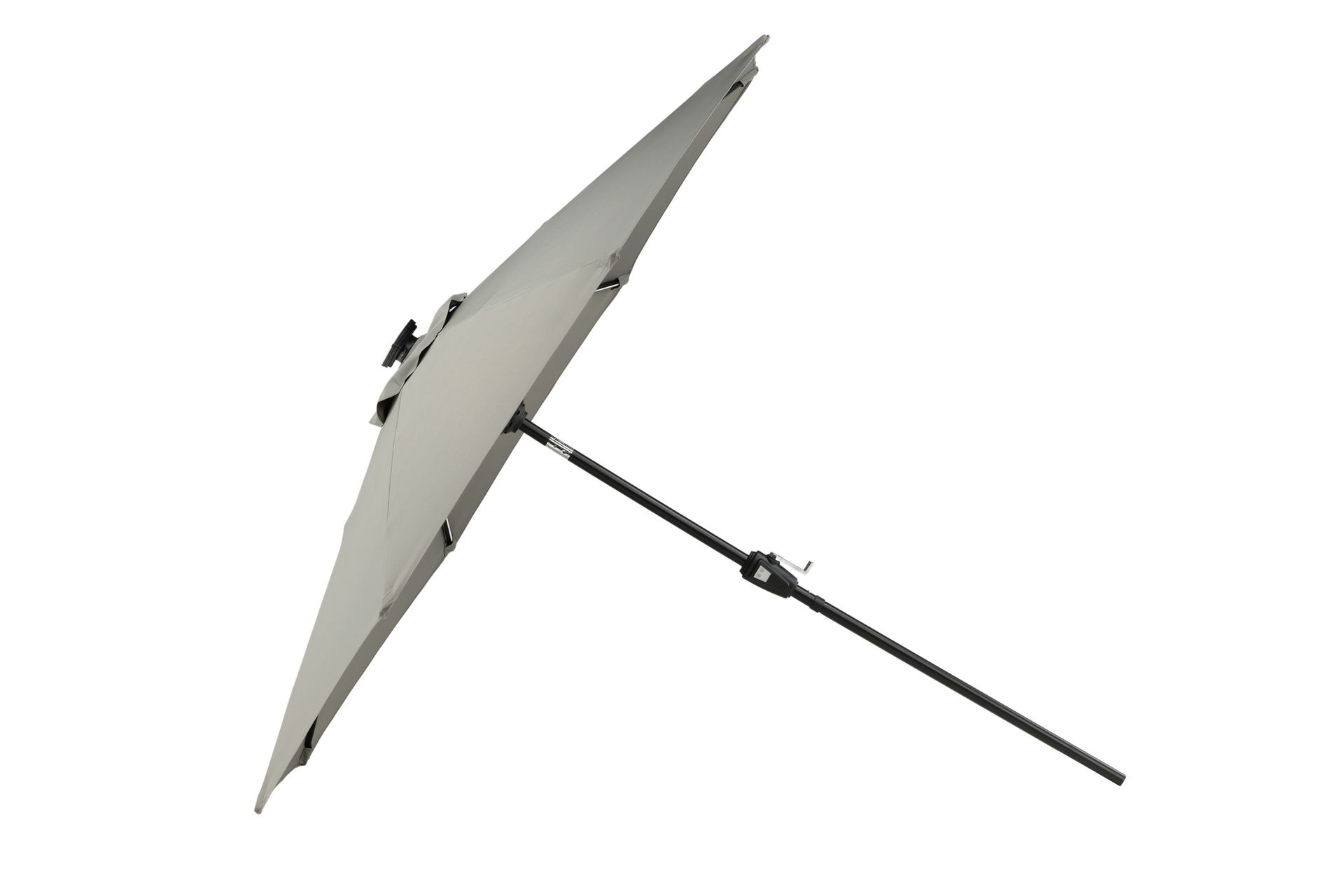 Sabal Parasoll 270 cm med LED - Grå - Hagemøbler - Solbeskyttelse - Parasoller