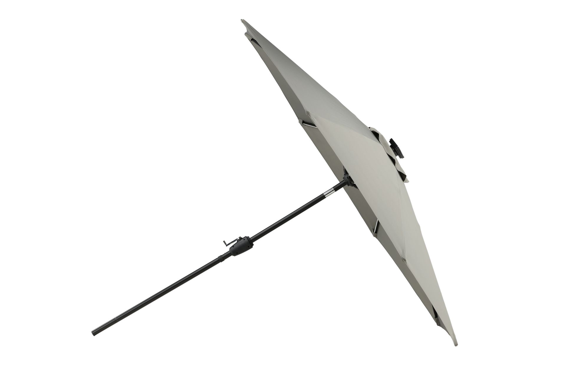 Sabal Parasoll 270 cm med LED - Grå - Hagemøbler - Solbeskyttelse - Parasoller
