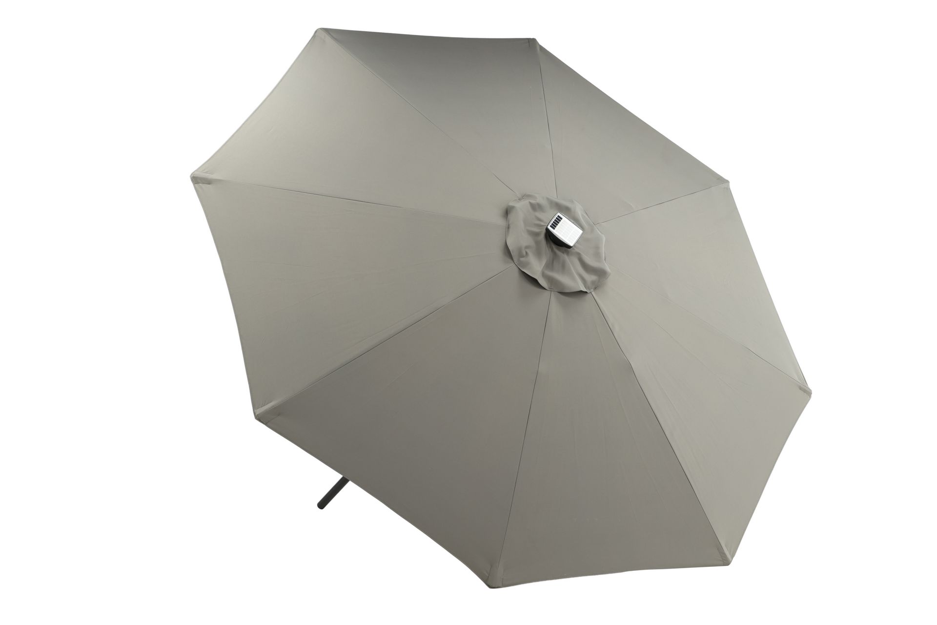Sabal Parasoll 270 cm med LED - Grå - Hagemøbler - Solbeskyttelse - Parasoller