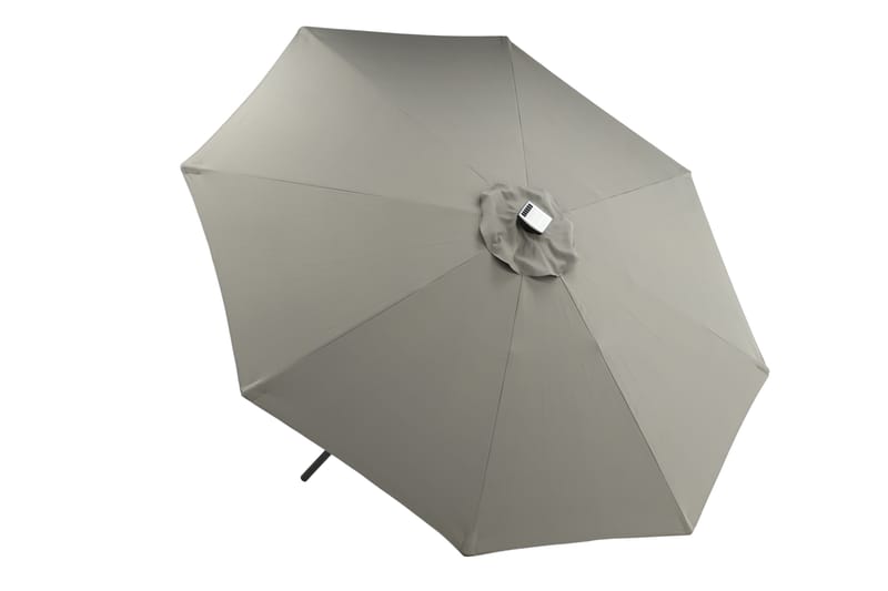 Sabal Parasoll 270 cm med LED - Grå - Hagemøbler - Solbeskyttelse - Parasoller