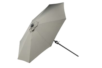Sabal Parasoll 270 cm med LED - Grå - Hagemøbler - Solbeskyttelse - Parasoller