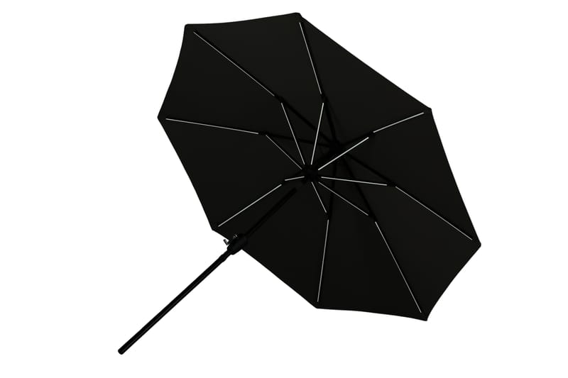 Sabal Parasoll 270 cm med LED - Grå - Hagemøbler - Solbeskyttelse - Parasoller