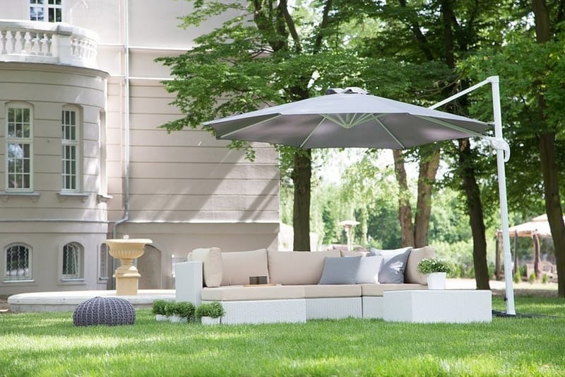 Savona Parasoll 241 cm - Grå - Hagemøbler - Solbeskyttelse - Parasoller