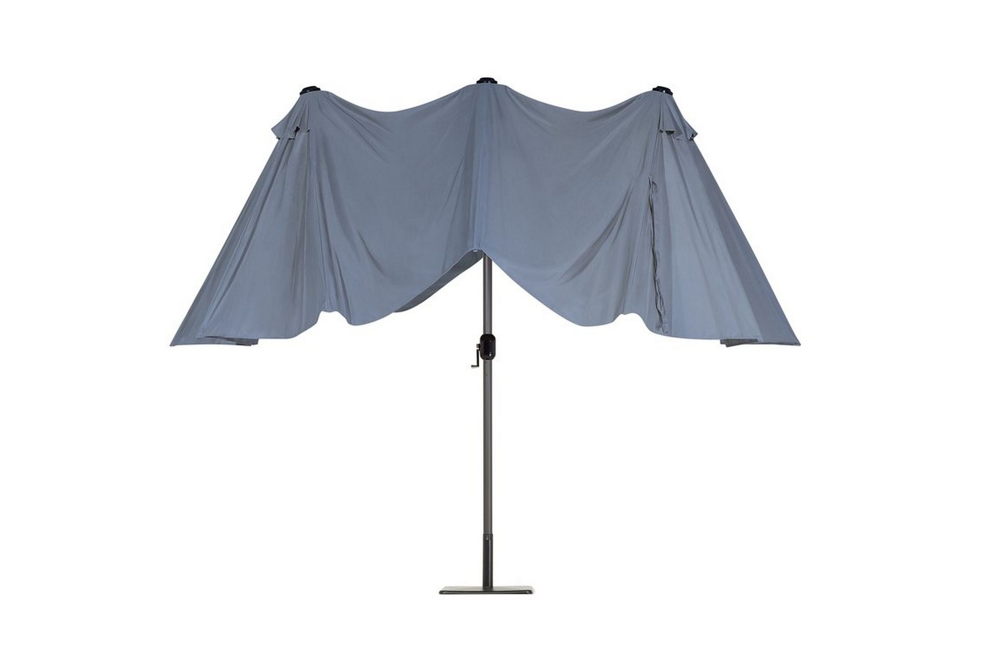 Sibilla Parasoll 247 cm - Grå - Hagemøbler - Solbeskyttelse - Parasoller