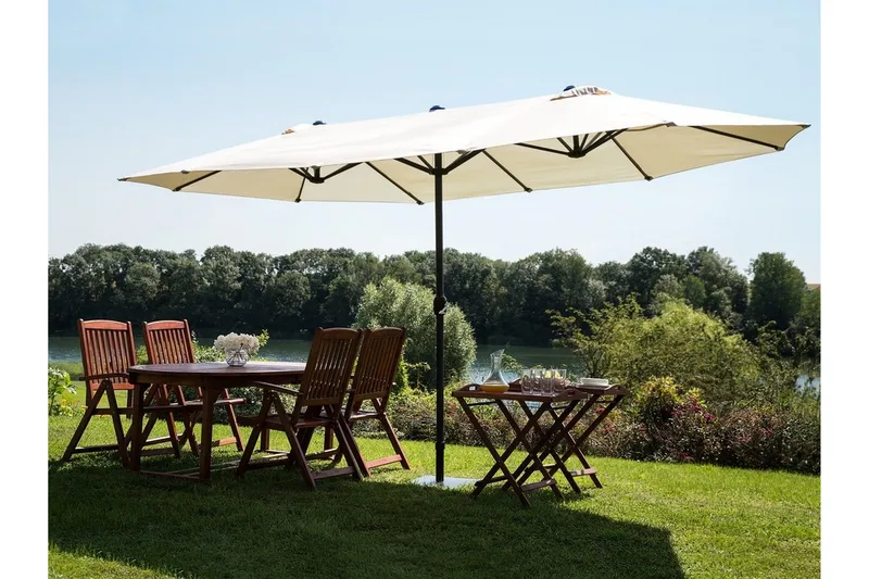 Sibilla Parasoll 247 cm - Beige - Hagemøbler - Solbeskyttelse - Parasoller - Balkongparasoll