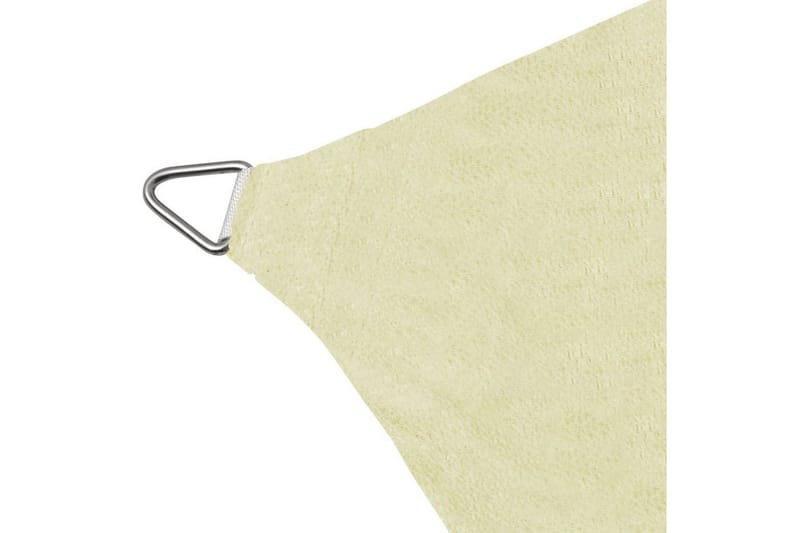 Solseil HDPE Kvadrat 3,6x3,6 m Kremhvit - Hagemøbler - Solbeskyttelse - Parasoller