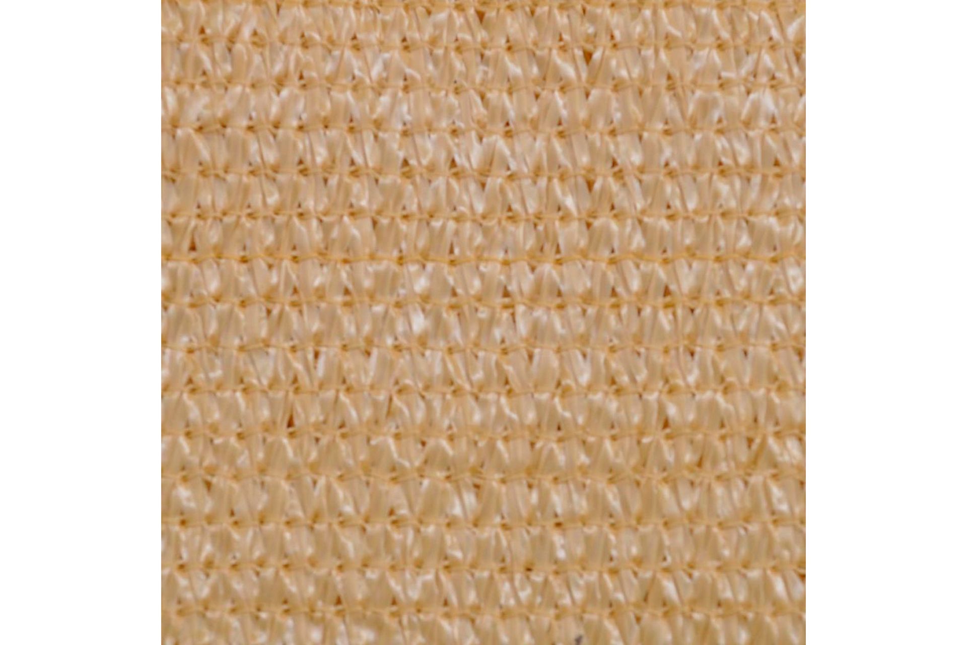 Solseil Seil HDPE Trekant 3,6x3,6x3,6 m Beige - Hagemøbler - Solbeskyttelse - Parasoller