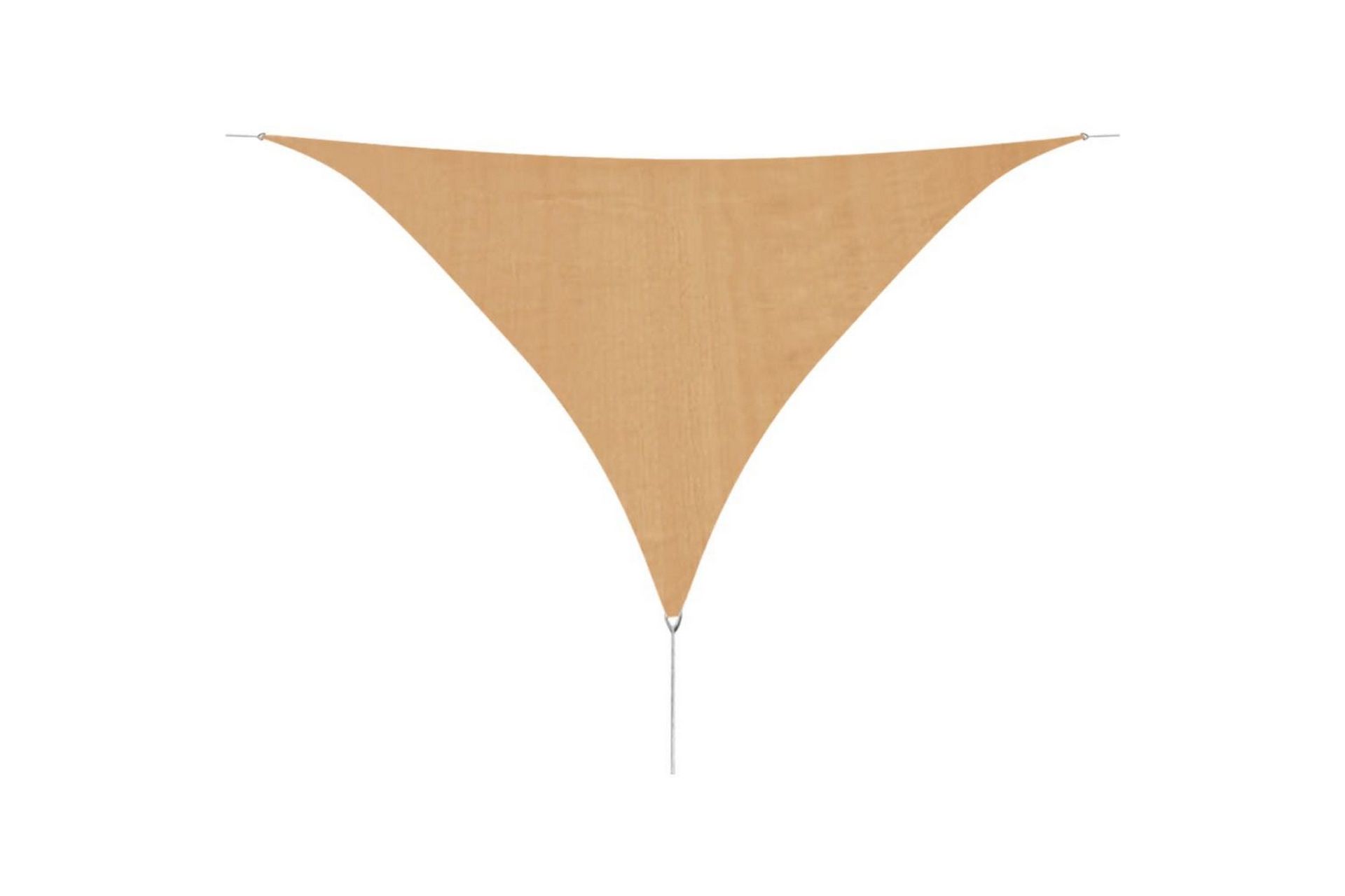 Solseil Seil HDPE Trekant 3,6x3,6x3,6 m Beige - Hagemøbler - Solbeskyttelse - Parasoller
