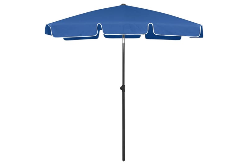 Strandparasoll asurblå 180x120 cm - Blå - Hagemøbler - Solbeskyttelse - Parasoller