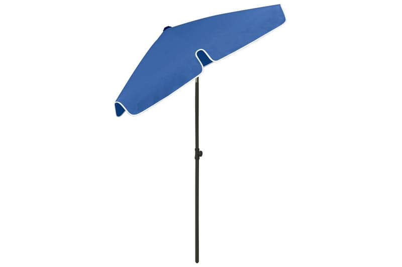 Strandparasoll asurblå 180x120 cm - Blå - Hagemøbler - Solbeskyttelse - Parasoller
