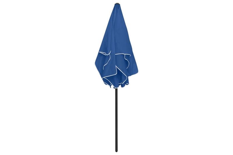 Strandparasoll asurblå 180x120 cm - Blå - Parasoller