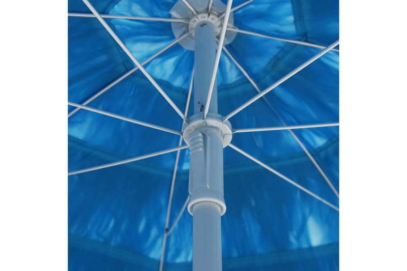 Strandparasoll blå 300 cm - Blå - Parasoller