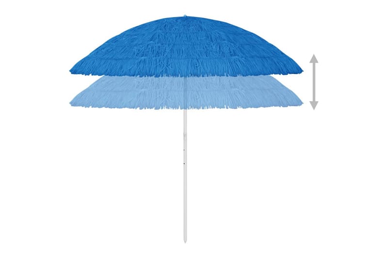 Strandparasoll blå 300 cm - Blå - Hagemøbler - Solbeskyttelse - Parasoller