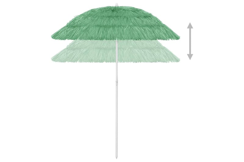 Strandparasoll grønn 180 cm - grønn - Hagemøbler - Solbeskyttelse - Parasoller