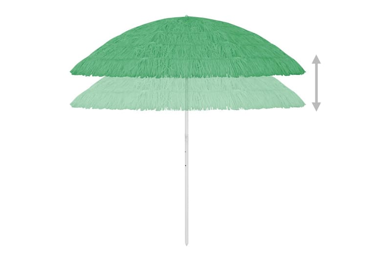 Strandparasoll grønn 300 cm - grønn - Hagemøbler - Solbeskyttelse - Parasoller