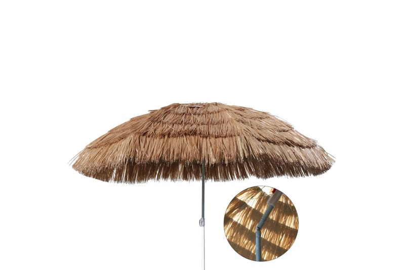 HI Strandparasoll HawaÃ¯ 160 cm beige - Hagemøbler - Solbeskyttelse - Parasoller - Strandparasoll