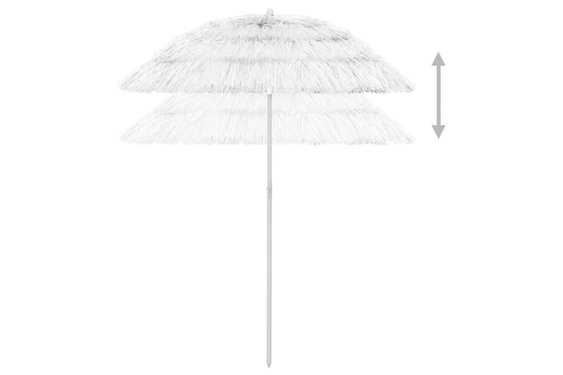 Strandparasoll hvit 180 cm - Hvit - Hagemøbler - Solbeskyttelse - Parasoller