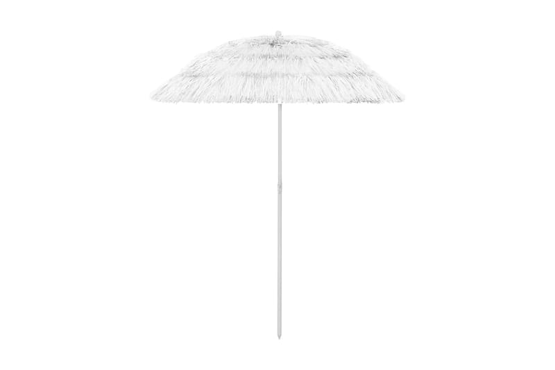 Strandparasoll hvit 180 cm - Hvit - Parasoller
