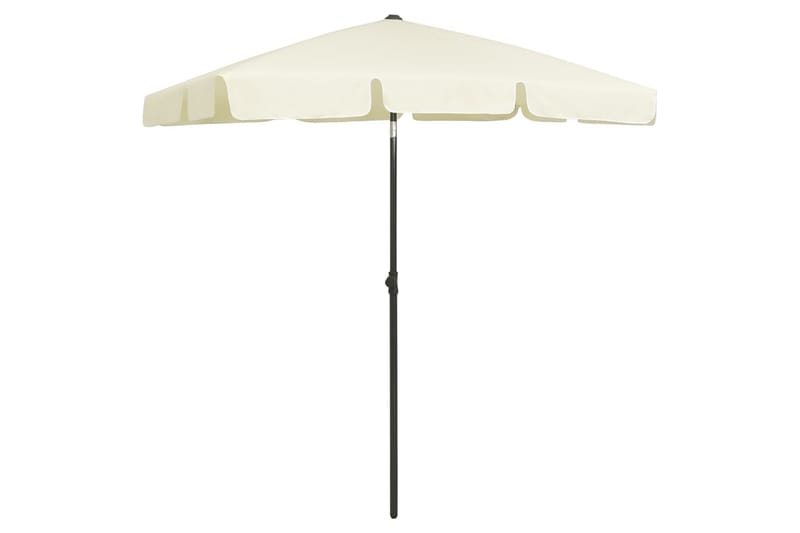 Strandparasoll sandgul 180x120 cm - Gul - Hagemøbler - Solbeskyttelse - Parasoller