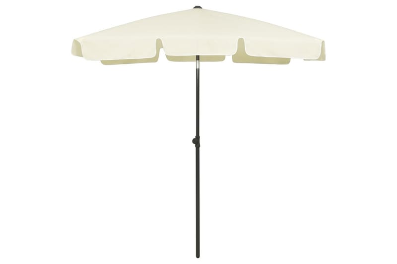 Strandparasoll sandgul 180x120 cm - Gul - Hagemøbler - Solbeskyttelse - Parasoller
