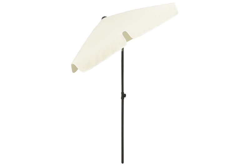 Strandparasoll sandgul 180x120 cm - Gul - Hagemøbler - Solbeskyttelse - Parasoller