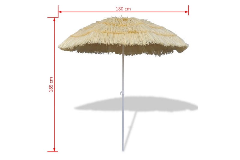 Strandparasoll Hawaii-stil - Hagemøbler - Solbeskyttelse - Parasoller - Strandparasoll