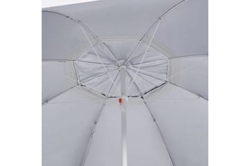 Strandparasoll med sidevegger antrasitt 215 cm - Antrasittgrå - Hagemøbler - Solbeskyttelse - Parasoller - Strandparasoll
