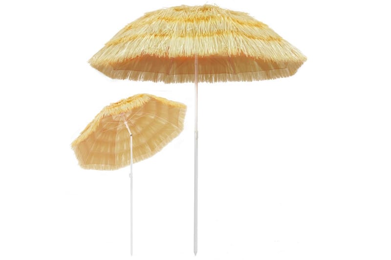 Strandparasoll naturell 180 cm Hawaii-stil - Hagemøbler - Solbeskyttelse - Parasoller - Strandparasoll