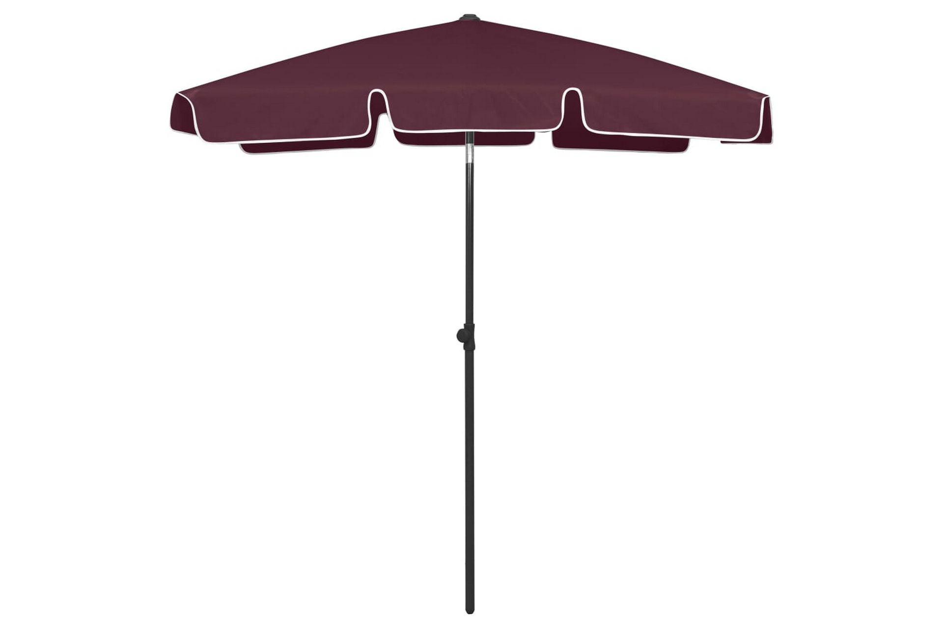 Strandparasoll vinrød 180x120 cm - Rød - Hagemøbler - Solbeskyttelse - Parasoller