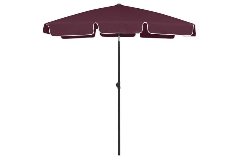 Strandparasoll vinrød 180x120 cm - Rød - Hagemøbler - Solbeskyttelse - Parasoller
