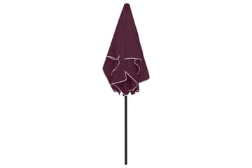 Strandparasoll vinrød 180x120 cm - Rød - Hagemøbler - Solbeskyttelse - Parasoller