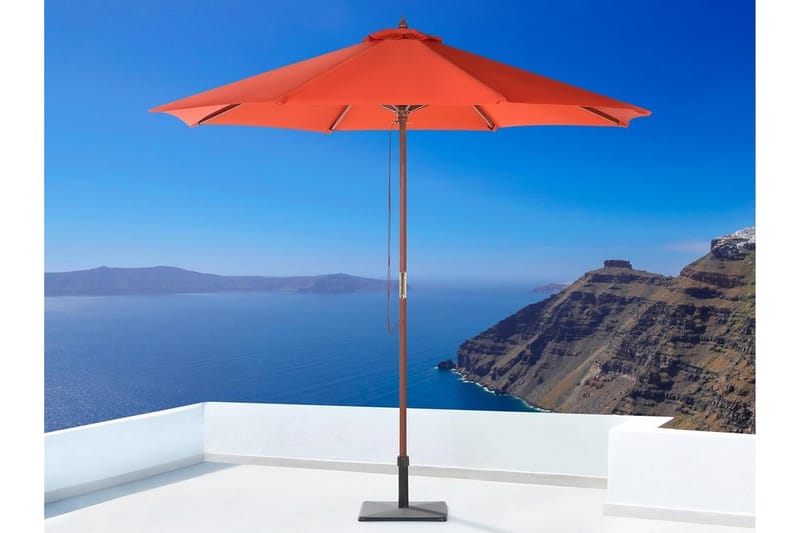 Tuscany Ii Parasoll 254 cm - Rød - Hagemøbler - Solbeskyttelse - Parasoller - Balkongparasoll