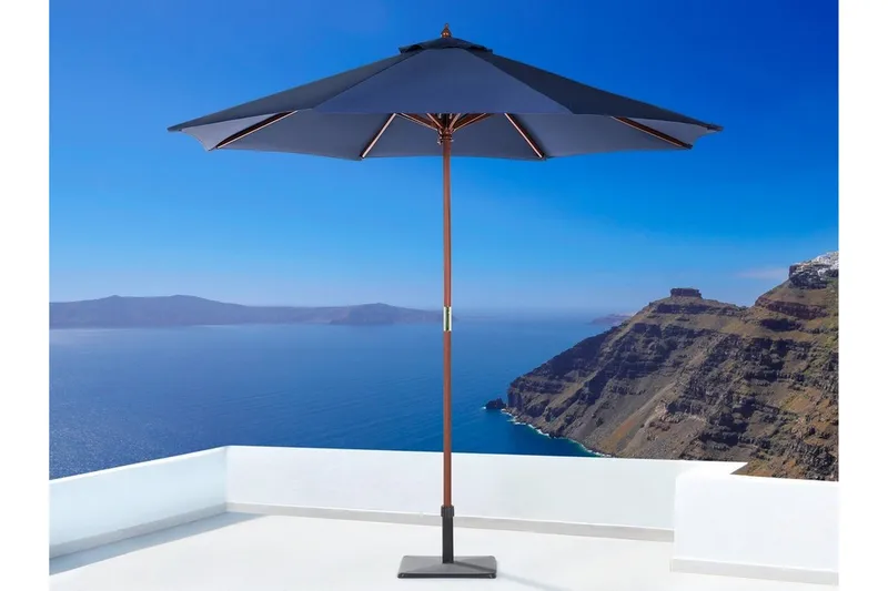 Tuscany Ii Parasoll 254 cm - Blå - Hagemøbler - Solbeskyttelse - Parasoller - Balkongparasoll