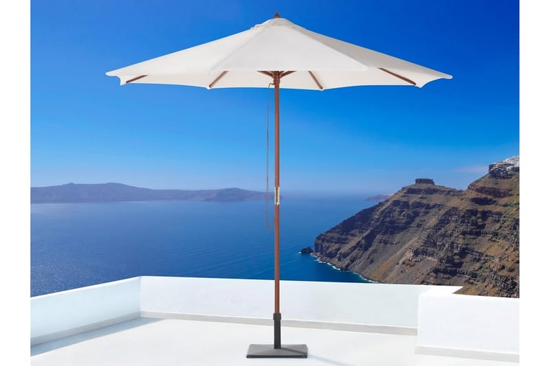 Tuscany Parasoll 237 cm - Beige - Hagemøbler - Solbeskyttelse - Parasoller - Strandparasoll