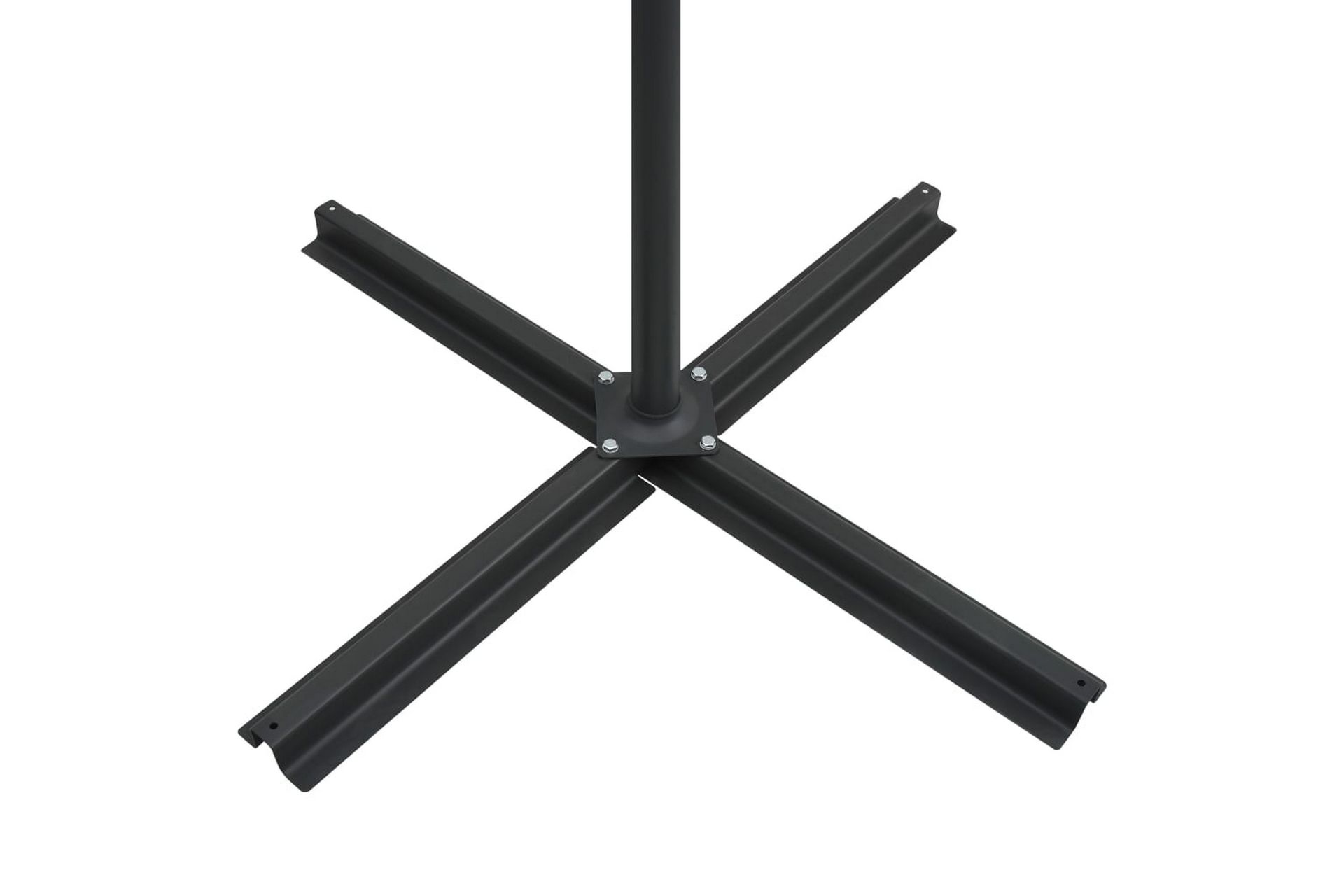 Utendørs parasoll med LED-lys vinrød 250x250 cm - Rød - Hagemøbler - Solbeskyttelse - Parasoller