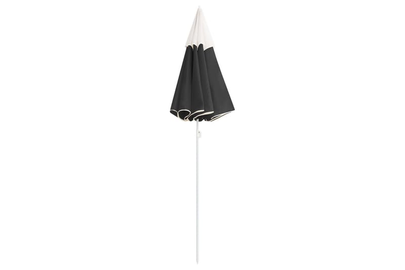 Utendørs parasoll med stålstang antrasitt 180 cm - Antrasittgrå - Parasoller