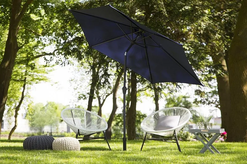 Varese Parasoll 230 cm - Blå - Hagemøbler - Solbeskyttelse - Parasoller