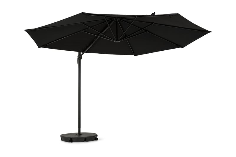 Vienna Lyx Parasoll 3,5 m - Svart - Hagemøbler - Solbeskyttelse - Parasoller