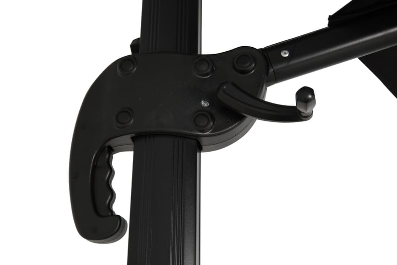 Vienna Lyx Parasoll 3,5 m - Svart - Hagemøbler - Solbeskyttelse - Parasoller - Hengeparasoll