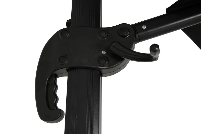 Vienna Lyx Parasoll 3,5 m - Svart - Hagemøbler - Solbeskyttelse - Parasoller - Hengeparasoll