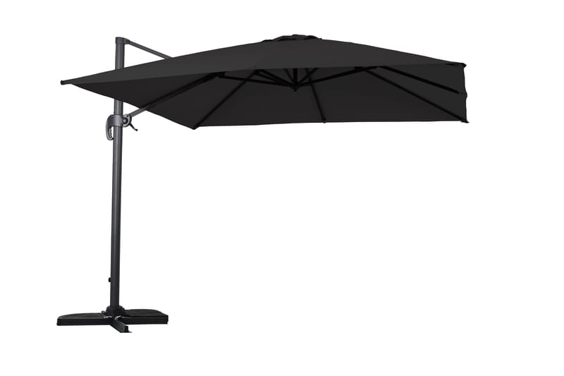 Vienna Parasoll 3 m Rund, Svart