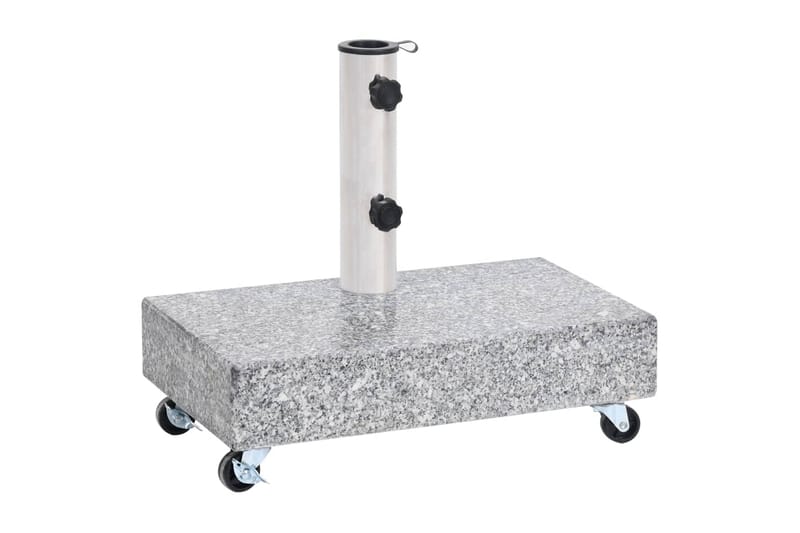 Parasollfot lysegrå 45x25x8,3 cm granitt - Grå - Hagemøbler - Solbeskyttelse - Parasoller