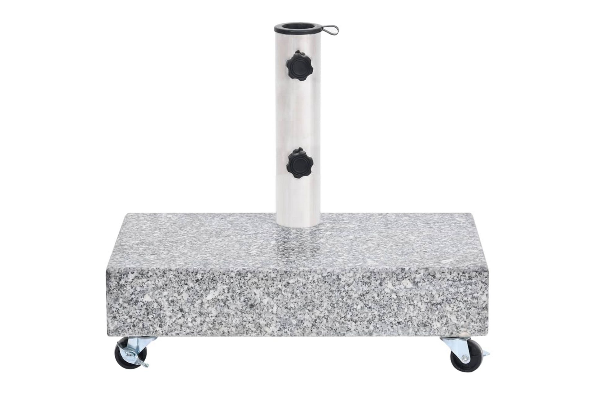 Parasollfot lysegrå 45x25x8,3 cm granitt - Grå - Hagemøbler - Solbeskyttelse - Parasoller