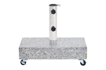 Parasollfot lysegrå 45x25x8,3 cm granitt - Grå - Hagemøbler - Solbeskyttelse - Parasoller
