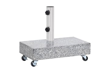 Parasollfot lysegrå 45x25x8,3 cm granitt - Grå - Hagemøbler - Solbeskyttelse - Parasoller